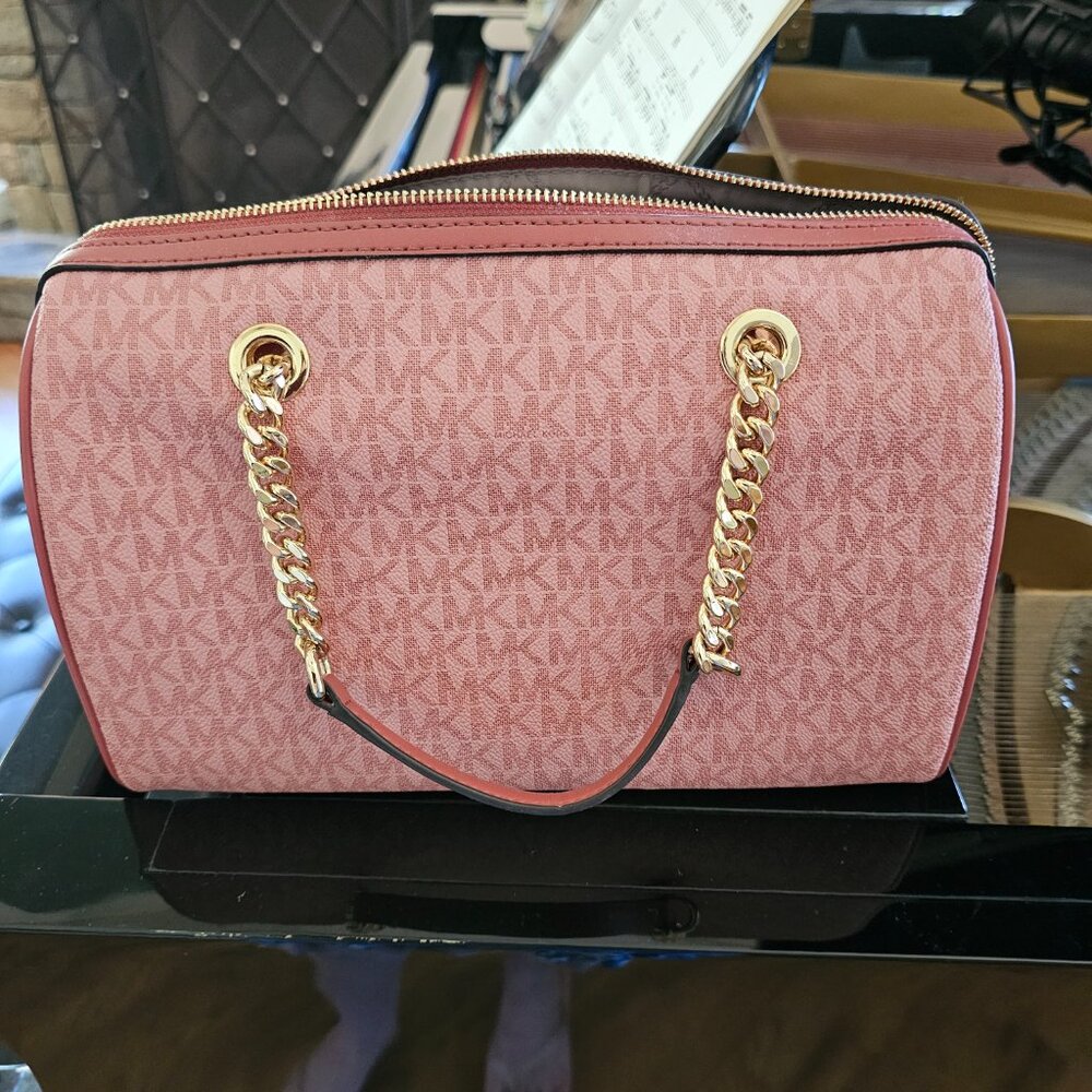 Michael Kors Bedford Signature Satchel (Rare) - Picture 3 of 13